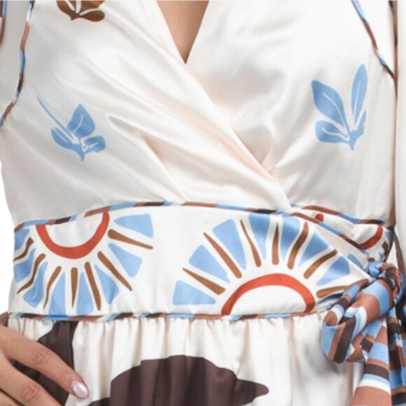 CIEBON Willow Engineered Maxi Wrap Dress - Picture 3 of 5